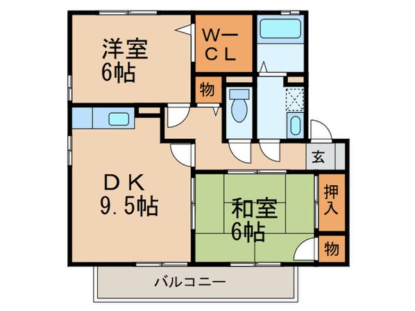 セジュール小森野Ⅱ Ｂ棟の物件間取画像